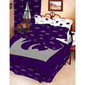 Kansas State Wildcats 100% Cotton Sateen Full Bed-In-A-Bag
