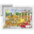 Construction Site - Framed Print