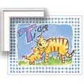 Gingham Tiger - Framed Canvas