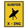 SURFER X - ING - Contemporary mount print with beveled edge