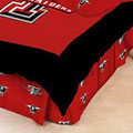 Texas Tech Red Raiders 100% Cotton Sateen Queen Bed Skirt - Red