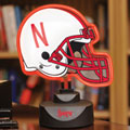 Nebraska Huskers NCAA College Neon Helmet Table Lamp