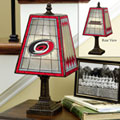 Carolina Hurricanes NHL Art Glass Table Lamp