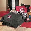 Cincinnati Reds Team Denim Queen Comforter / Sheet Set