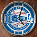 Los Angeles Dodgers MLB 12" Chrome Wall Clock