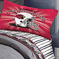 Arizona Cardinals Twin Size Pinstripe Sheet Set