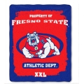 Fresno State Bulldogs College "Property of" 50" x 60" Micro Raschel Throw