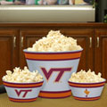 Virginia Tech Hokies NCAA College Melamine 3 Bowl Serving Set