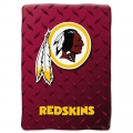 Washington Redskins NFL "Diamond Plate" 60' x 80" Raschel Throw