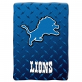 Detroit Lions NFL "Diamond Plate" 60' x 80" Raschel Throw