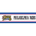Philadelphia 76ers 5 1/4" Tall Wallpaper Border