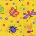 Bug Off Fabric by the Yard - Yellow Bug