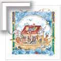 Noah's Ark 17" x 17" Framed Print