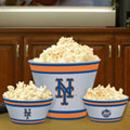 New York Mets MLB Melamine 3 Bowl Serving Set