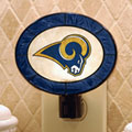 St. Louis Rams NFL Art Glass Nightlight