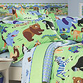 Wild Animals Twin Comforter / Sheet Set