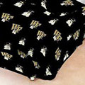 Wake Forest Demon Deacons 100% Cotton Sateen Twin Bed Skirt - Black