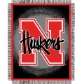 Nebraska Cornhuskers NCAA College "Focus" 48" x 60" Triple Woven Jacquard Throw