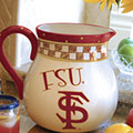 Florida Seminoles NCAA College 14" Gameday Ceramic Chip and Dip Platter