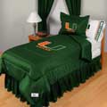Miami Hurricanes UM Locker Room Comforter / Sheet Set
