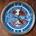 Air Force Falcons US Military 12" Chrome Wall Clock