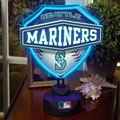 Seattle Mariners MLB Neon Shield Table Lamp