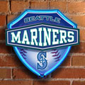 Seattle Mariners MLB Neon Shield Wall Lamp