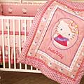 Hello Kitty Princess 3 Piece Crib Bedding Set