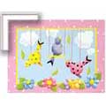 Swinging Chicks - Contemporary mount print with beveled edge