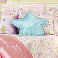 Glitter Fairy 18" Decorative Pillow - Star Shape