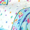 Mermaids Twin Sheet Set