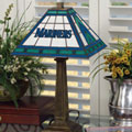 Seattle Mariners MLB Stained Glass Mission Style Table Lamp