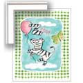 Gingham Zebra - Print Only