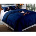 Virginia Cavaliers College Twin Chenille Embroidered Comforter Set with 2 Shams 64" x 86"