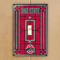 Ohio State OSU Buckeyes NCAA College Art Glass Single Light Switch Plate Cover