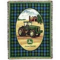 John Deere Contemporary Throw Blanket