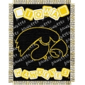 Iowa Hawkeyes NCAA College Baby 36" x 46" Triple Woven Jacquard Throw