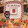 North Carolina State Wolfpack NCAA College 14" Gameday Ceramic Chip and Dip Tray