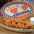 Virginia Cavaliers Cavs NCAA College 12" Gameday Ceramic Oval Platter