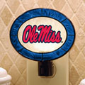 Mississippi Ole Miss Rebels NCAA College Art Glass Nightlight