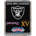 Oakland Raiders NFL "Commemorative" 48" x 60" Tapestry Throw