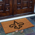 New Orleans Saints NFL Rectangular Outdoor Flocked Door Mat