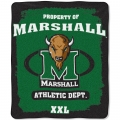 Marshall Thundering Herd College "Property of" 50" x 60" Micro Raschel Throw