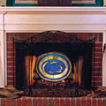 Penn State Nittany Lions NCAA College Stained Glass Fireplace Screen