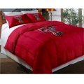Texas Tech Red Raiders College Twin Chenille Embroidered Comforter Set with 2 Shams 64" x 86"