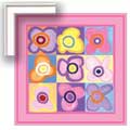 Posie Power Square Picture - Framed Canvas