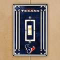Houston Texans NFL Art Glass Single Light Switch Plate Cover