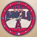 Los Angeles Anaheim Angels MLB 12" Round Art Glass Wall Clock