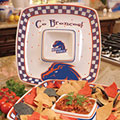 Boise State Broncos NCAA College 14" Gameday Ceramic Chip and Dip Tray