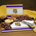 LSU Louisiana State Tigers NCAA College Glass Cutting Board Set